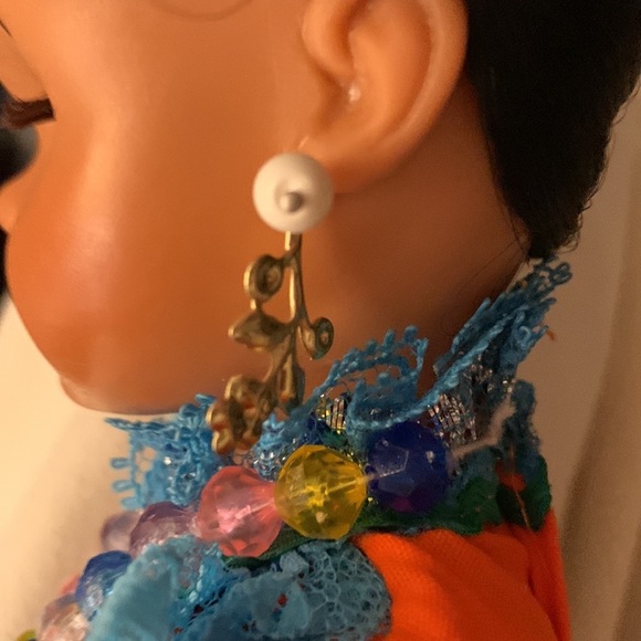 Mexican Tipicas Dolly Jaliscience Folklorico Dancer Doll Vintage - Picture 11 of 14